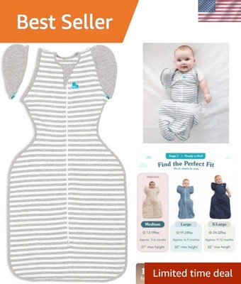 Swaddle Up Transition Swaddle, Patented Zip-Off Wings, Gently Help Baby Trans...