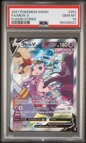 Pokemon Mew V Fusion Strike Full Alt Art #251 PSA 10 Gem Mint