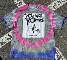MY CHEMICAL ROMANCE 2025 Long Live Black Parade Tour Tee Mens 2XL EMO TIE DYE