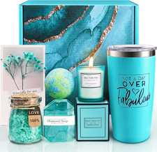 Valentines Day Gifts for Her, Relaxing Spa Gift Basket Set, Unique Birthday Gift