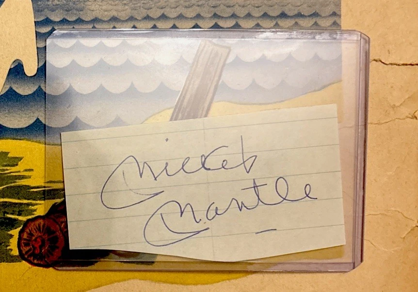 Autógrafo Mickey Mantle “cortado automático” - Imagem 4 de 4