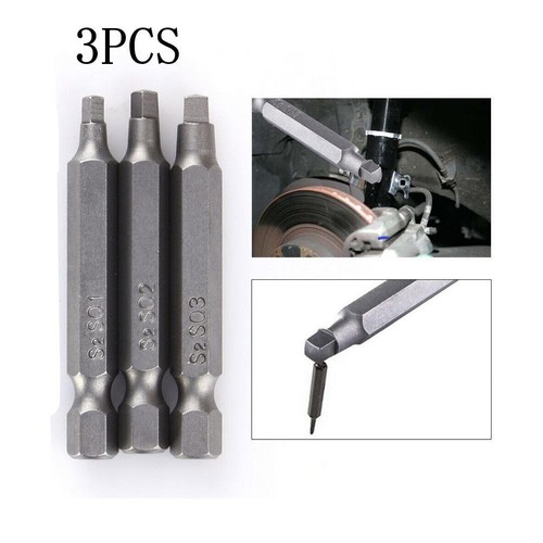 Screwdriver Bits 50mm Long High Hardness Square Drill Bit Wear Resistance - Picture 2 of 12