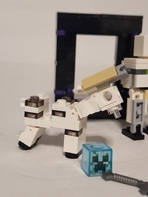 Lego Iron Golem 21123 21128 Tow Ball Arm Minecraft Minifigure + Horses & Extras
