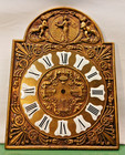 VINTAGE CAST BRASS WALL CLOCK FACE TEMPUS FUGIT