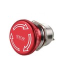 22mm Stainless Steel Metal Push Button Switch Mushroom Power Stop RED