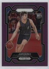 2024-25 Panini Prizm Draft Picks Purple Prizm 47/75 Juan Nunez #36 ux8
