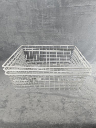 Lot Of 3 Ikea Antonius Metal Slide Pullout Baskets 16 3/8" X 20 5/8" X 5 7/8"