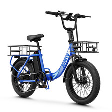 1000W 20" Fat Tire Folding Electric Bike 48V 12.8Ah 28MPH Adult Ebike