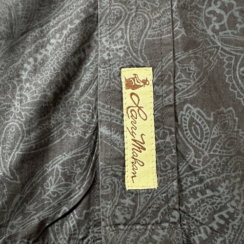 Camisa Vaquera Larry Mahan LMX-1330708 Para Hombres Paisley Perla A Presión Occidental Talla 4XL Gris - Imagen 7 de 11