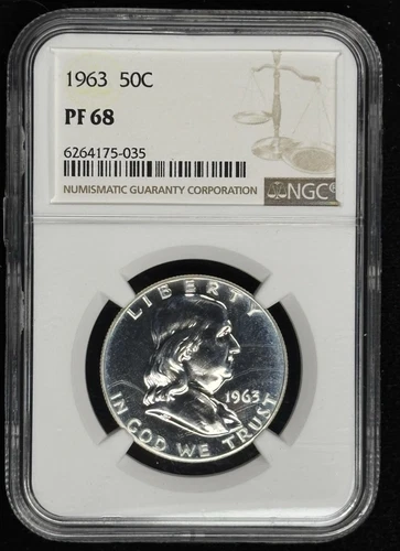 1963 Proof Franklin Half Dollar - NGC PF68