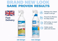 HG Mould Spray - Effective Black Mold & Mildew Cleaner, 500 ml, Clear 14.40 per litre