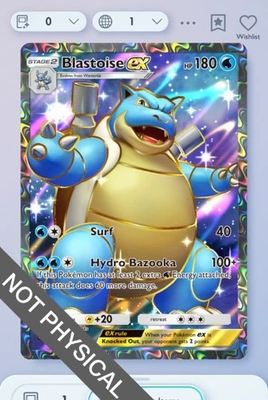 #ad Pokemon TCG POCKET Blastoise Full Art 2⭐ Genetic Apex English $2.79