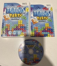 Tetris Party Deluxe (Nintendo Wii 2010) TESTED and Working Complete CIB Works