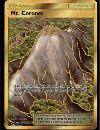 Mt. Coronet Shiny Holo Rare Hidden Fates: Shiny Vault SV89/SV94 Stadium Holofoil