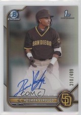 2022 Bowman Chrome Prospect Refractor 310/499 Rosman Verdugo #CPA-RV Auto 11oq