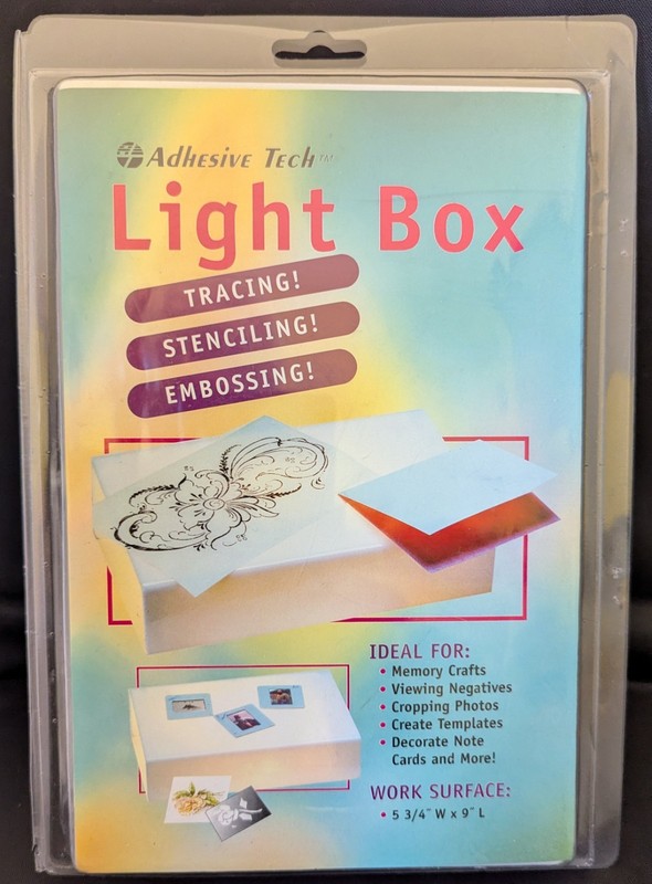 ADHESIVE TECH LIGHT BOX. NEW. Factory. 5-3/4" W x 9" L. Art. Crafts. FREE SHIP! 
