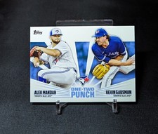 Alek Manoah/Kevin Gausman 2023 Topps Series 1 One Two Punch 12P-19 Blue Jays 