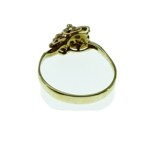 Two Koala Bear Animal Ring New Solid Real 14k Gold Multi Tone 3.6 Gram Size 10 - Picture 6 of 8