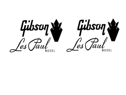 Gibson Model guitar headstock Restoration decal waterslide 51