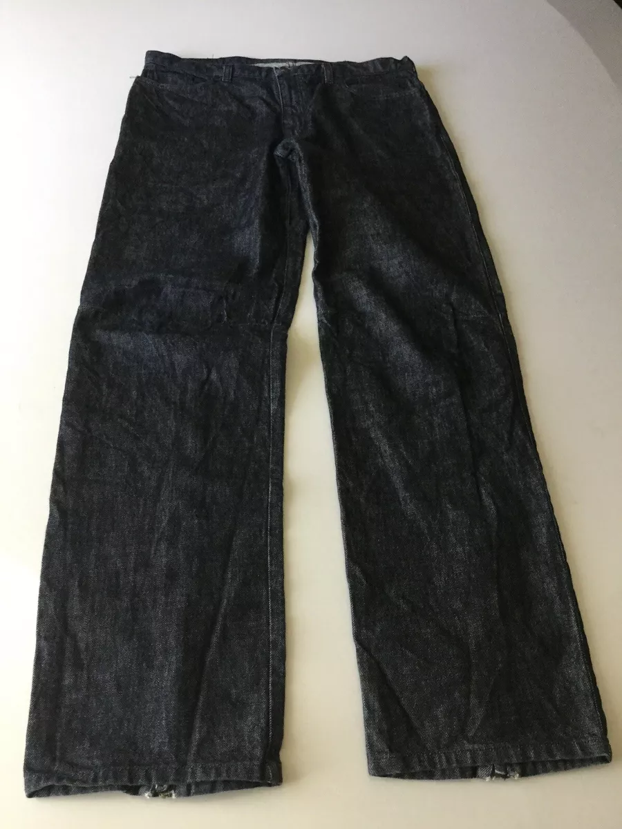 NEIL BARRETT Men s Biker Motorcycle Jeans Dark Wash Size 36 Zip Back Jeans Italy