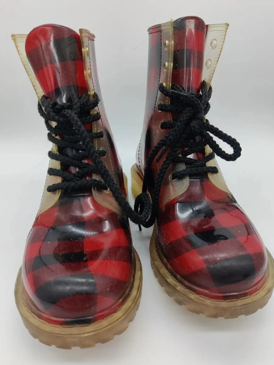 Goth rain best sale boots