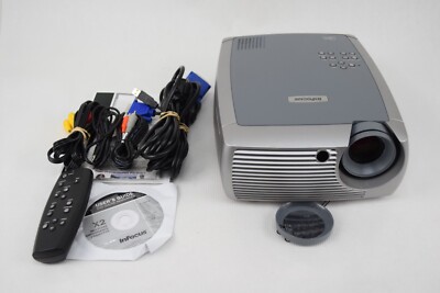 Infocus X2 Home Theater Projector Office Conference w/Remote Cables