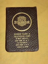 VINTAGE STANCOR HUDSON RADIO & TELEVISION NY MEMO BOOK