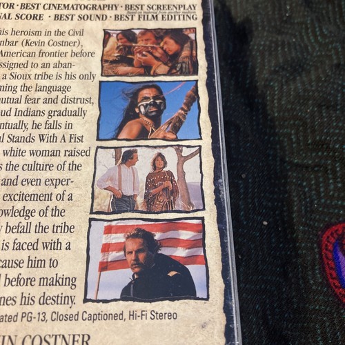 Dances with Wolves VHS Shrink Sealed Hi-Fi Stereo CC - Picture 3 of 3