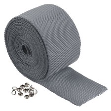10Ft*45mm Polyester Rope Protector Cable Cover Rope Protective Sleeve Gray
