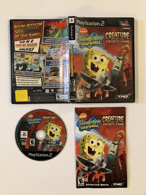 Spongebob Squarepants Creature From Krusty Krab (PlayStation 2, PS2)