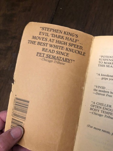 The Dark Half and The Tommyknockers Stephen King Paper Backs Good - Imagen 8 de 13