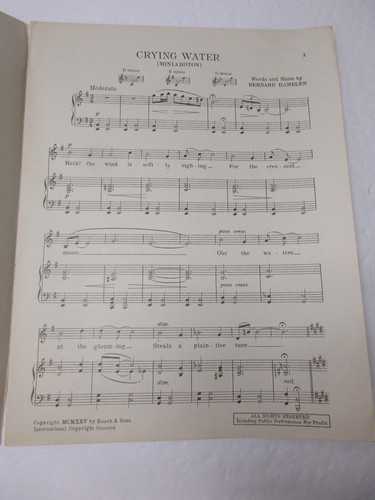 Bernard Hamblen Crying Water (Miniahoton) Klavierstimme in e-Moll Noten - Bild 2 von 4