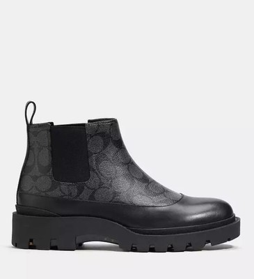Coach Men's Citysole Signature Leather Boot. Size 10.5D Coach Men's Citysole Signature Leather Boot. Size 10.5D