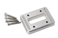 Lokar Gas Pedal Spacer Square Floor Mount Brushed Aluminum