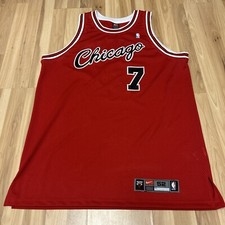 Vintage Nike Authentics Ben Gordon Chicago Bulls Stitched Jersey Size 52 RARE