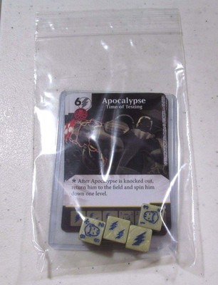 Marvel Dice Masters Uncanny X-Men APOCALYPSE Set RARE Uncommon CUR + 4 Dice