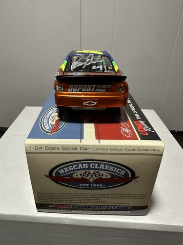 Jeff Gordon Dupont 1997 Daytona Win DUAL AUTO w/ COA Liquid Color 1:24 Diecast - Picture 4 of 10