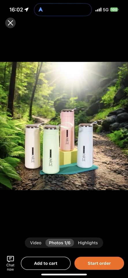 Botella de agua de vidrio térmico de diseño lindo para actividades al aire libre o escuela para adultos  Foto 2 de 4