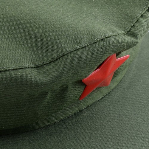 Cappello da soldato dell'esercito cinese Cappello da stella verde rosso Cappello - Foto 8 di 8