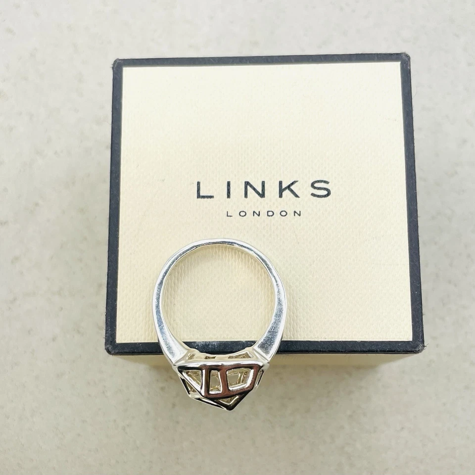 Links of London Sterling Silver Flutter and Wow Ring large size R - Image 4 of 4