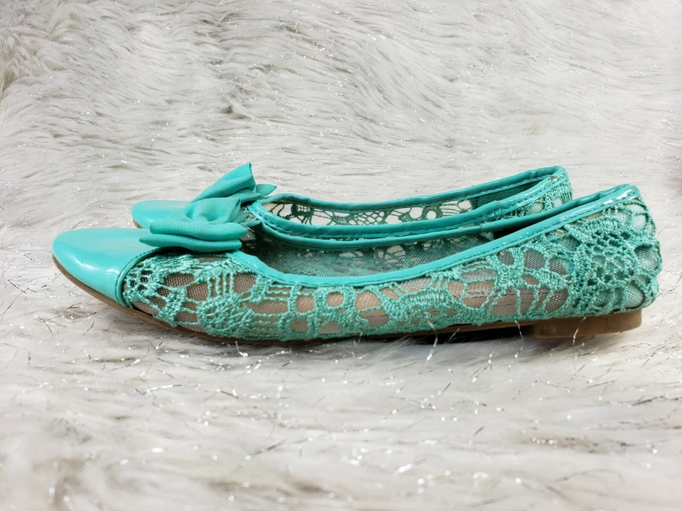 Zapatos planos sin cordones AMERICAN EAGLE para mujer azul agua talla 4 Foto 3 de 4