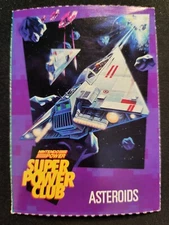 Nintendo Power Super Power Club Magazine Card #52 Asteroids