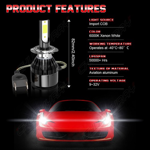 For Kia Sportage 2011-2016 Kit H7 H11B LED Headlight High Low Beam Combo Bulbs - 第 6/22 張圖片