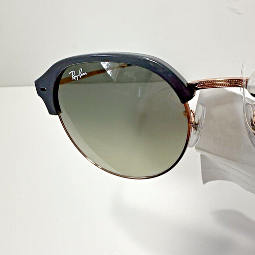 Occhiali da sole Ray Ban New Clubmaster RB4429 672071 montatura grigio e oro rosa - Foto 6 di 20