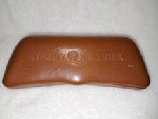 Vintage Tommy Hilfiger Eyeglass Case Brown Clamshell