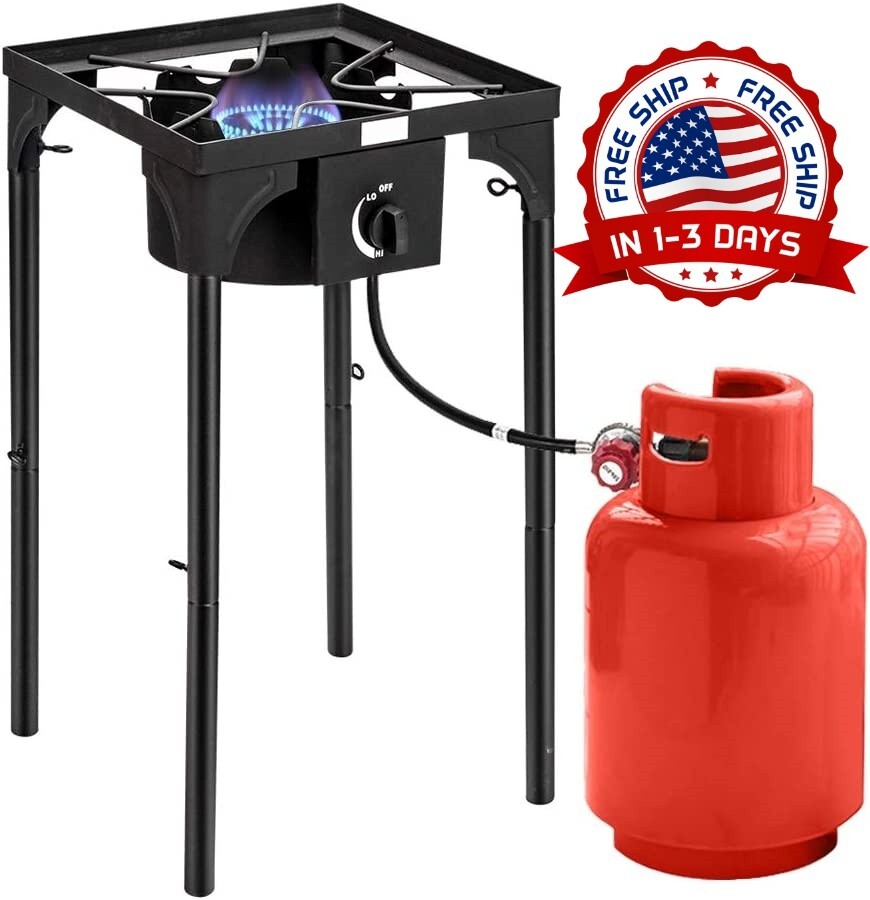 estufa de gas1 hornilla quemadores gas propano portátil cocina acampar Nuevo