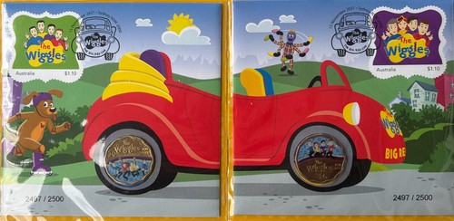 2021 IMPRESSIONS The Wiggles square 2x30c coin PNC privy marked & Musical Folder - Bild 4 von 11