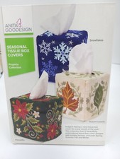 Seasonal Tissue Box Covers Anita Goodesign Embroidery Machine Design CD Preowned
