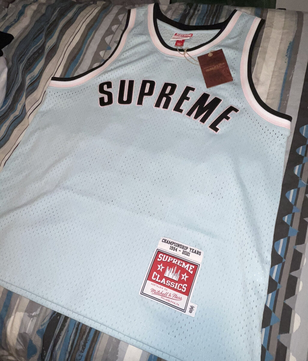 Supreme Mitchell&Ness Basketball Jersey Mens Style : Mstkm020228