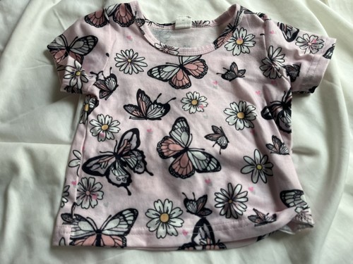 baby Girls Pink Butterfly Short Set Size 3-6 Months Shein - Picture 4 of 5